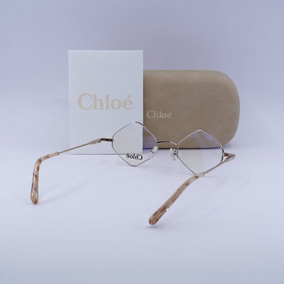 Chloe CE2158 780 Geometric Eyeglasses 46mm - Rose Gold - Picture 7 of 7